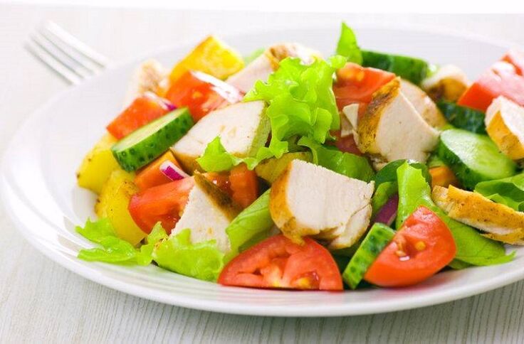 Zayıflama Tavuk Sebze Salatası
