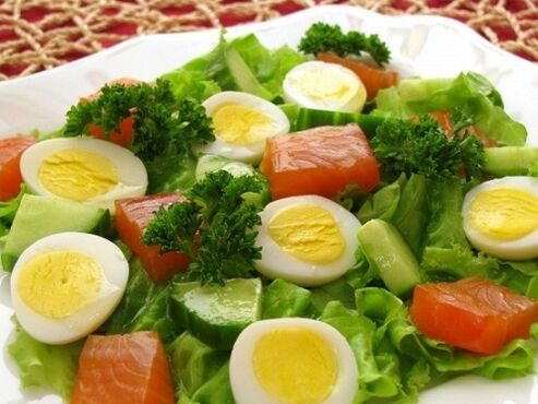 Maggi diyeti için salata